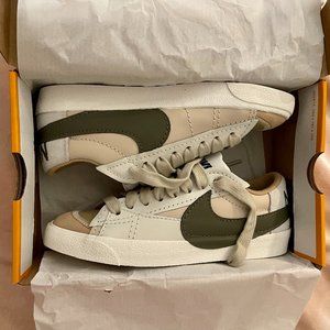 NEW Nike Blazer Low '77 Jumbo Sand Drift Medium Olive women's 8.5